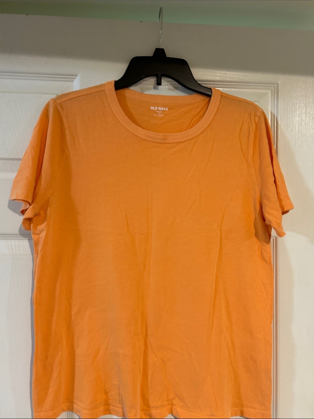 Old Navy Men's Bright Orange Short-Sleeve Crew Neck Tee
